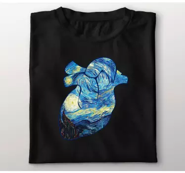 Majica z zvezdico vincent van gogh z navdihom - TenStickers