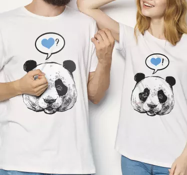Majica za ljubitelje ljubkih pand - TenStickers