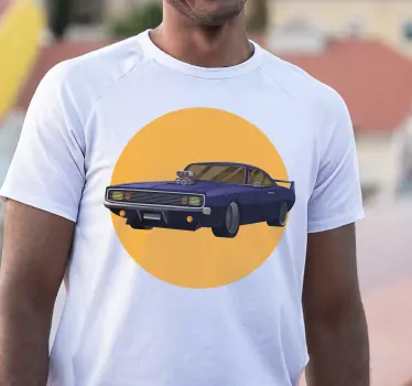 Majica za risanje avtomobilov z mišicami - TenStickers