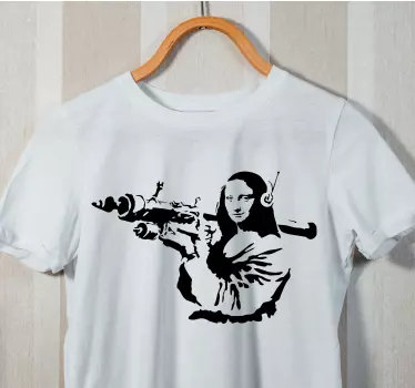 Mona lisa bazooka majica - TenStickers
