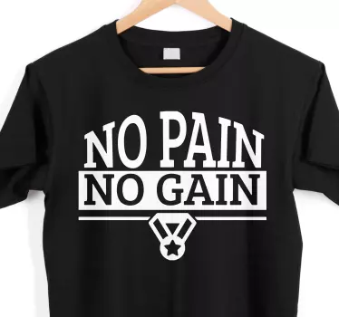Motivational fitness phrase majica - TenStickers
