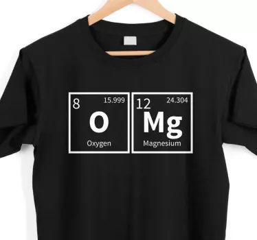 Omg chemical element word majica - TenStickers