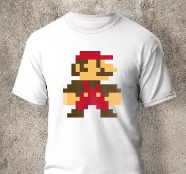 Pixelated character apparel majica - TenStickers