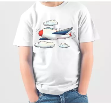 Rdeča nos letalska otroška majica - TenStickers