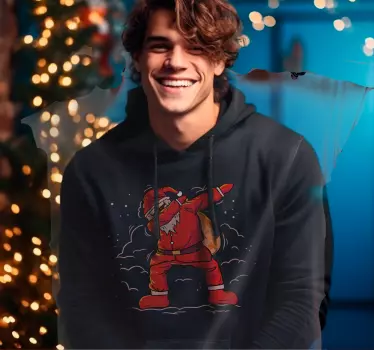 Santa Claus "dab"Santa Claus "dab" božična majica - TenStickers