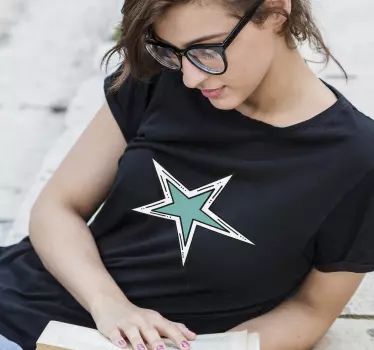 Stylish star statement majica - TenStickers