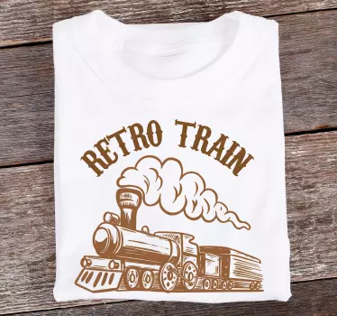 Voyages train majica z vintage potiskom - TenStickers