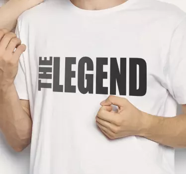 White legend statement majica - TenStickers
