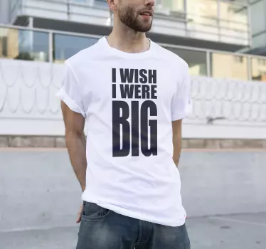 Želel bi biti velik majica - TenStickers