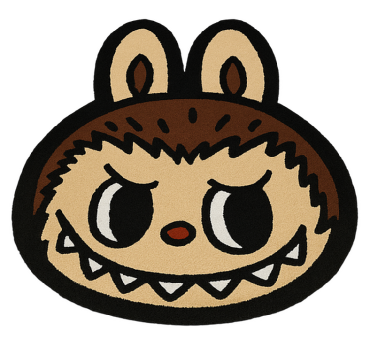 Klasični rjavi labubu Vinilne preproge v drugih vzorcih - TenStickers