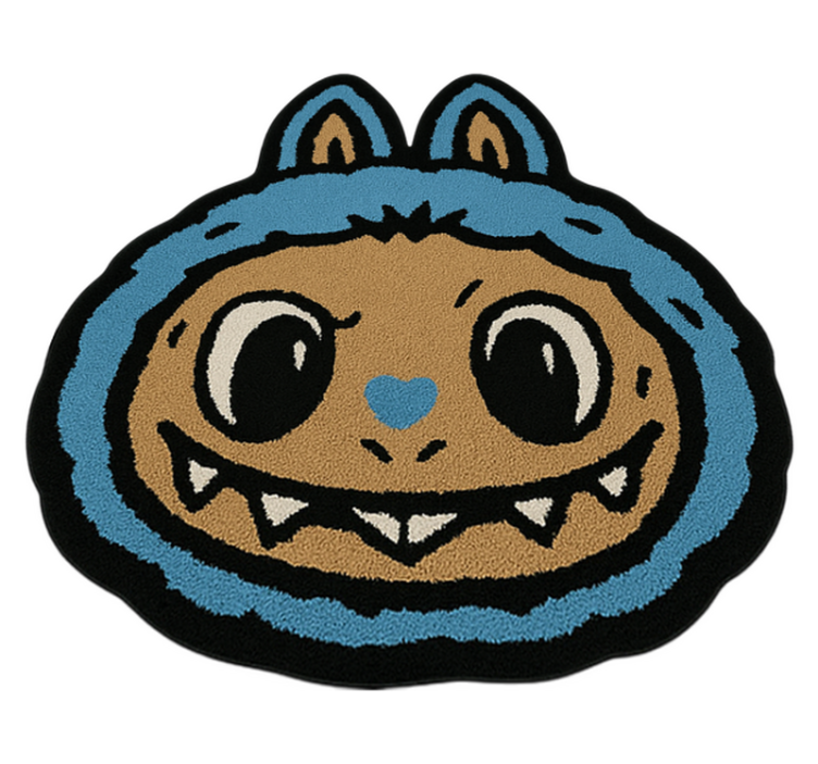 Modri dizajn labubuja Vinilne preproge v drugih vzorcih - TenStickers