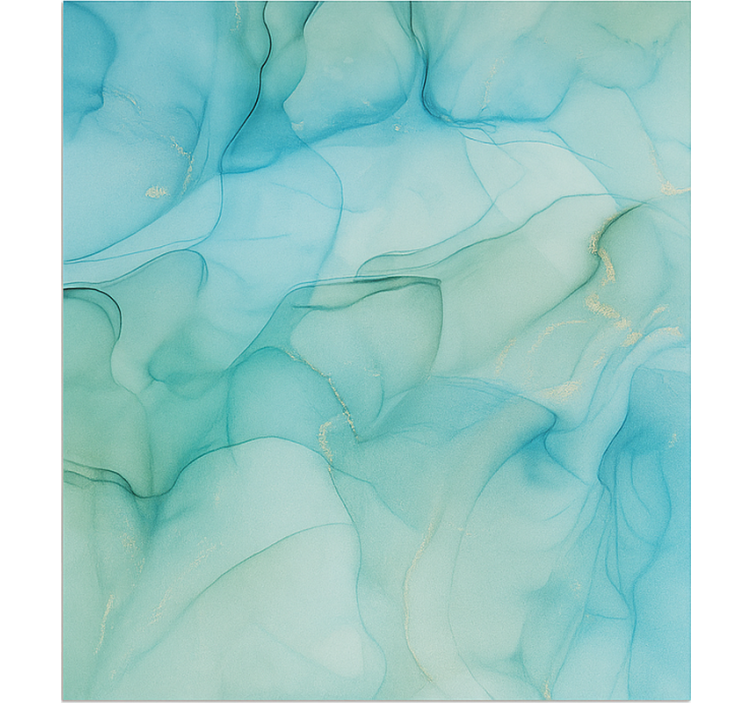 Učinek turkiznega valovanja Marmorna vinilna preproga - TenStickers