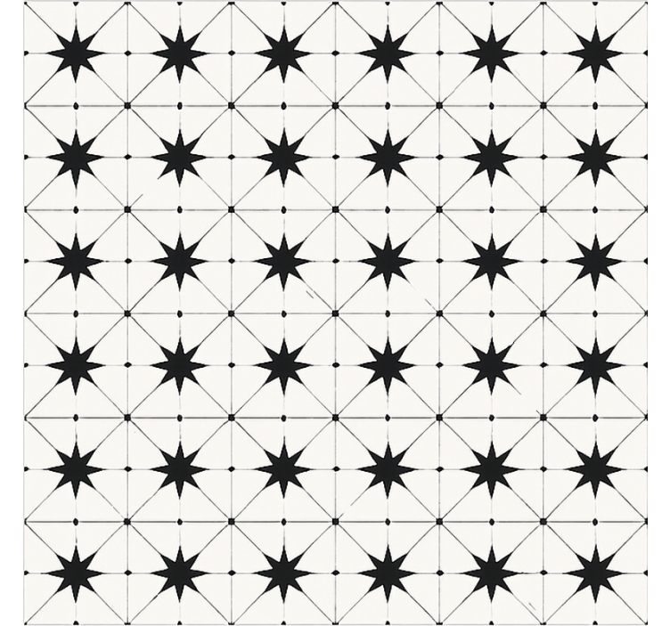 Vzorec enkaustike zvezde Vinilna preproga za jedilnico - TenStickers