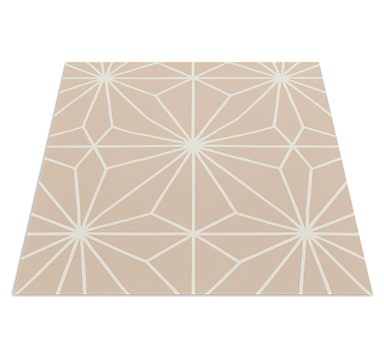 Beige stars pattern vinilna preproga za kuhinjo - TenStickers