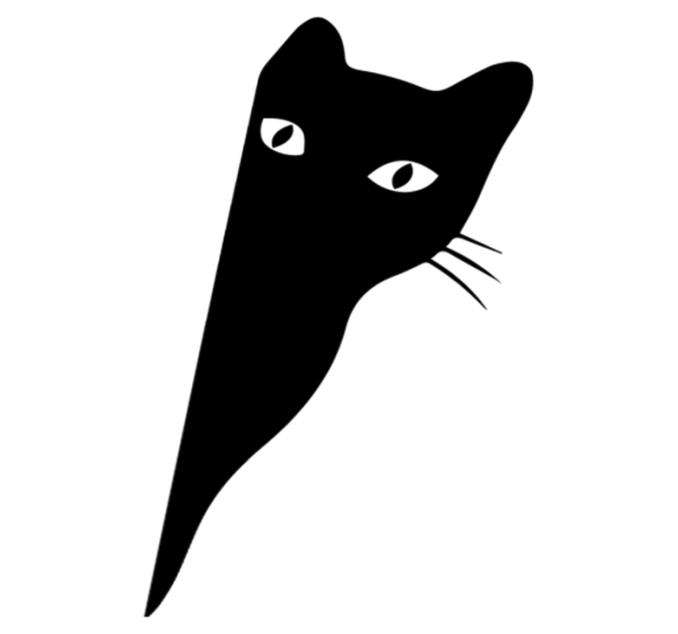 Tepih z živalskim potiskom mačka v počepu - TenStickers
