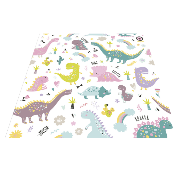Tepih z živalskim potiskom dinosav kallax - TenStickers