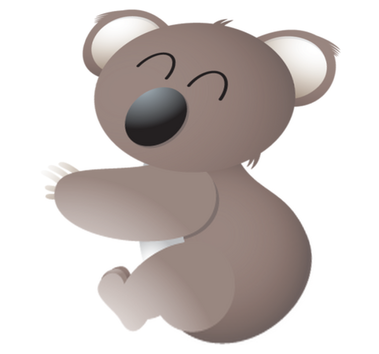 Tepih z živalskim potiskom srečna koala - TenStickers