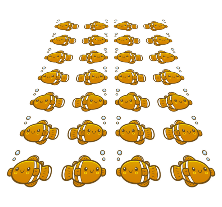 Tepih z živalskim potiskom potisk klovnskih ribic - TenStickers