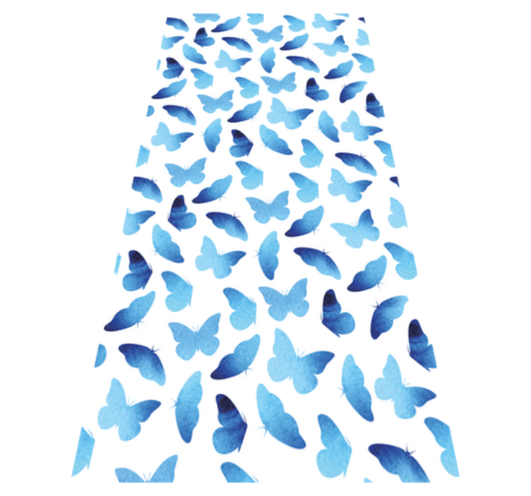 Tepih z živalskim potiskom naslikane metulje - TenStickers