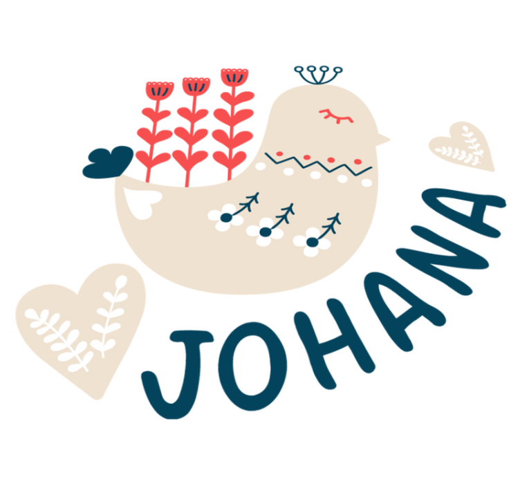 Tepih z živalskim potiskom nordijski snežni ptič po meri - TenStickers