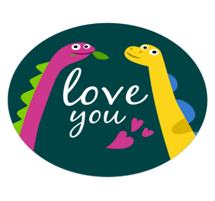 Tepih z živalskim potiskom ljubki dinozavri - TenStickers