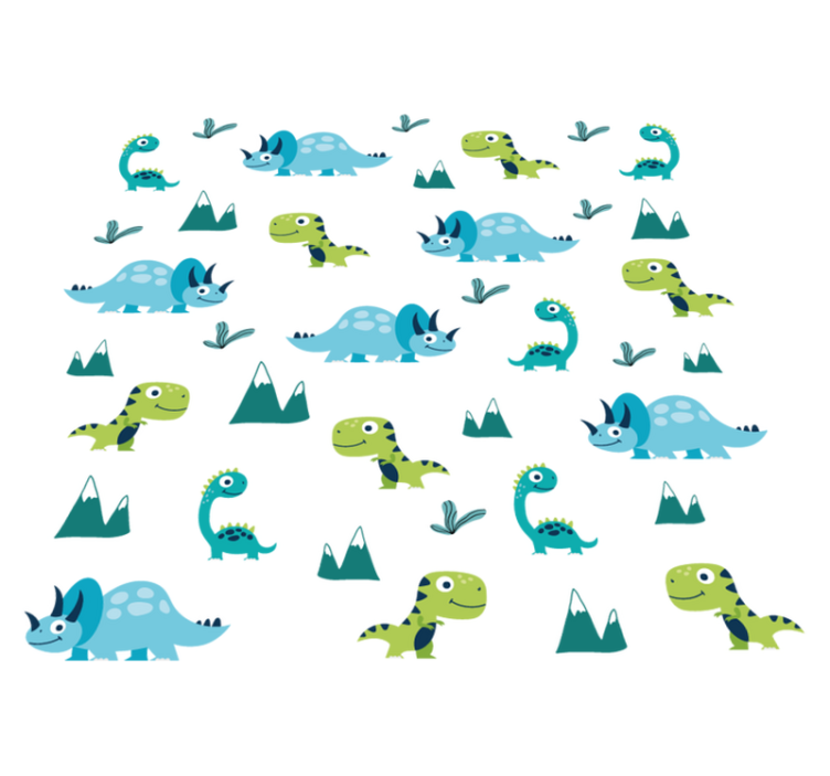 Tepih z živalskim potiskom igrivi dino vzorci - TenStickers