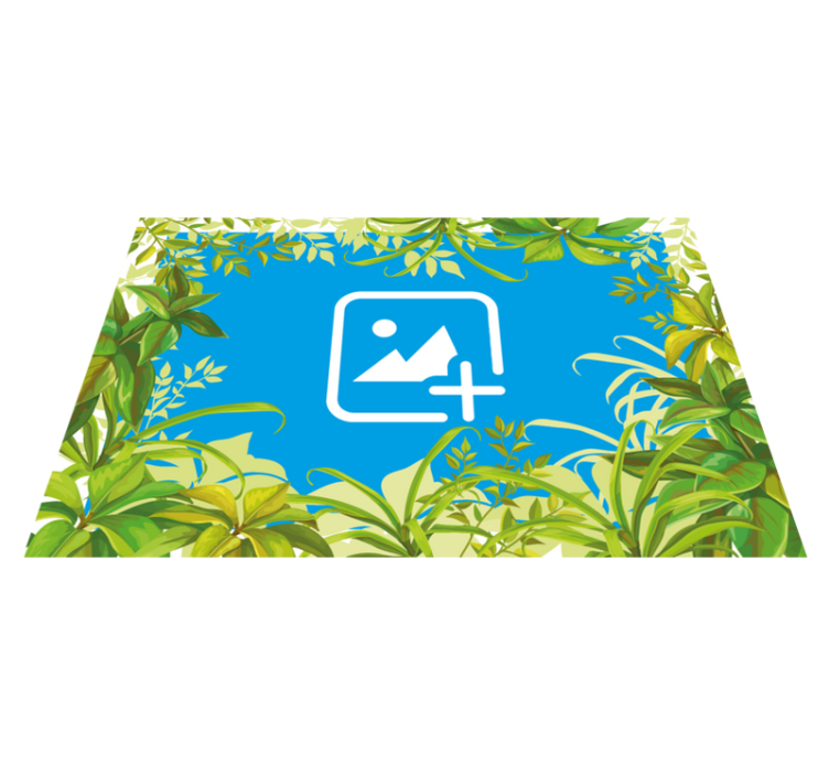 Tepih z živalskim potiskom mačka med zelenjem - TenStickers