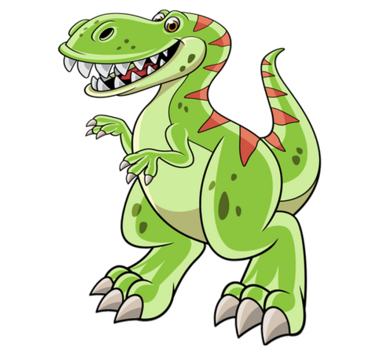 Tepih z živalskim potiskom risani tiranosaurus rex - TenStickers