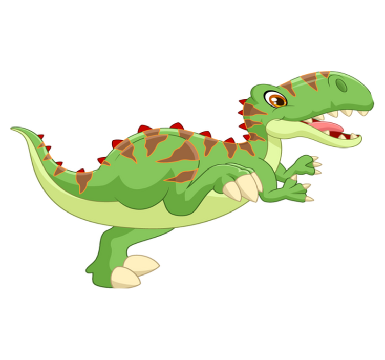 Tepih z živalskim potiskom prijazen dinozaver - TenStickers