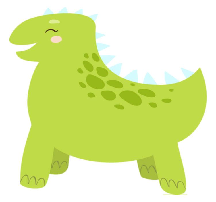 Tepih z živalskim potiskom srečen dinozaver - TenStickers