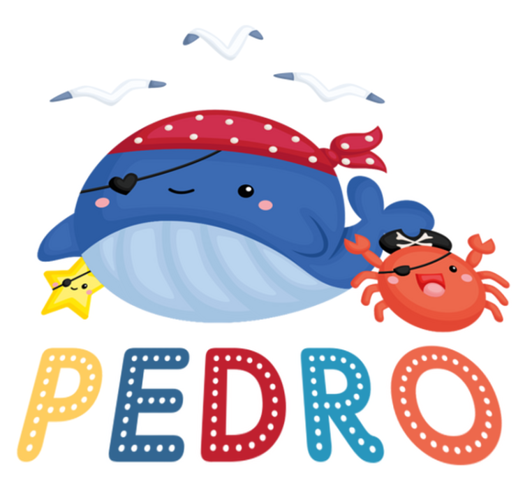 Tepih z živalskim potiskom ljubek piratski kit - TenStickers