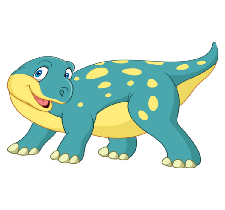 Tepih z živalskim potiskom veseli animirani dinozaver - TenStickers