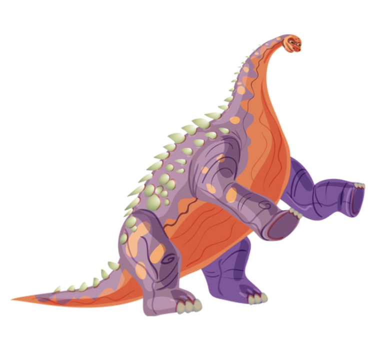 Tepih z živalskim potiskom barvit dinozaver - TenStickers