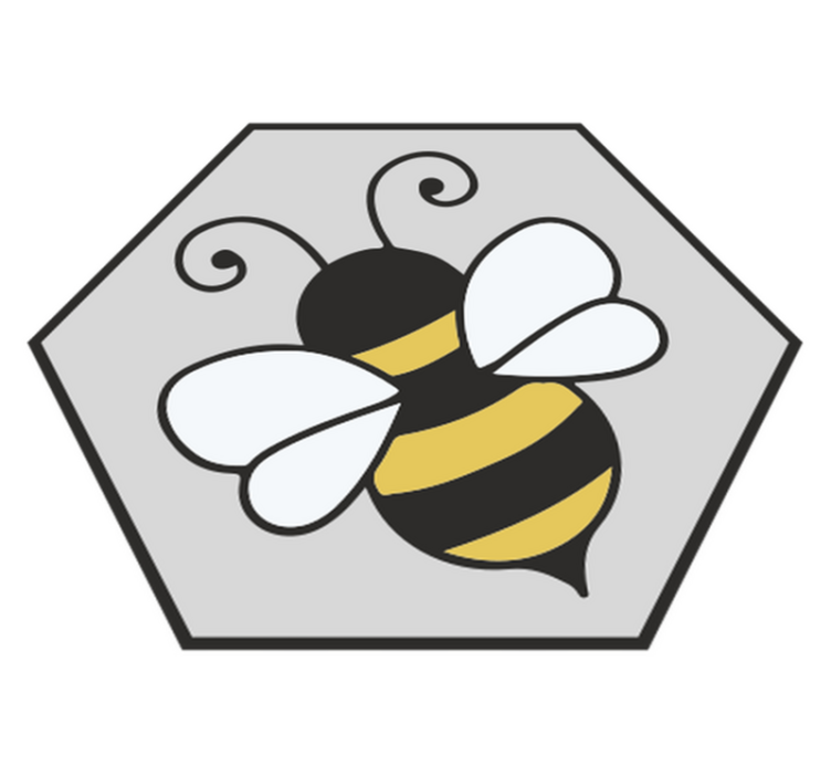 Tepih z živalskim potiskom oblikovanje hruške - TenStickers