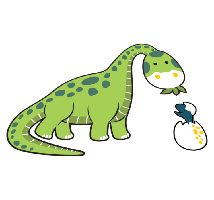Tepih z živalskim potiskom ljubki dinozavrski mladič - TenStickers
