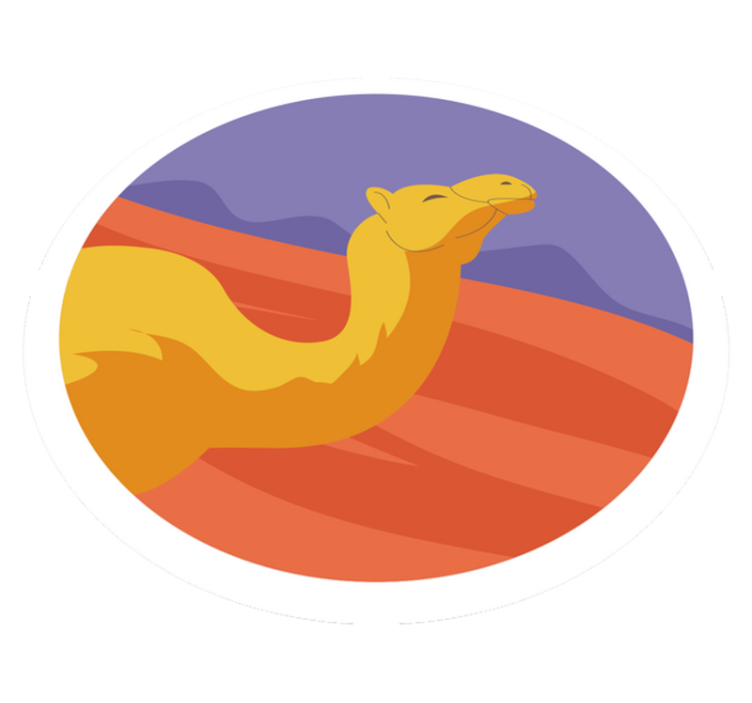 Tepih z živalskim potiskom živali puščave - TenStickers