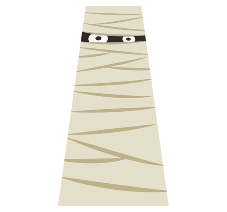 Vinilna preproga za noč čarovnic oči mumije - TenStickers