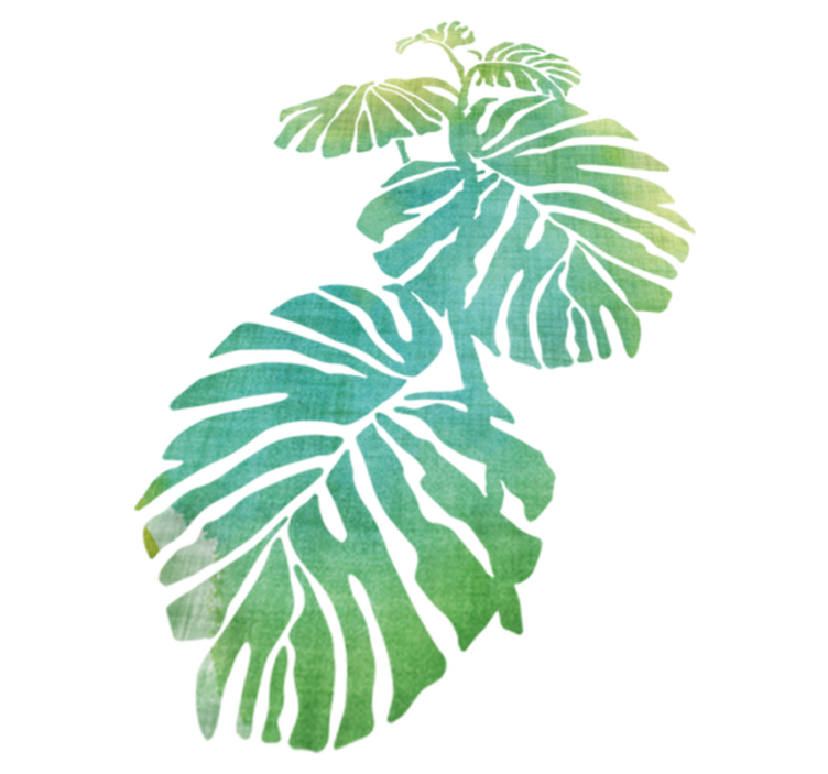 Cvetlična vinilna preproga aquarella adamove ribe - TenStickers