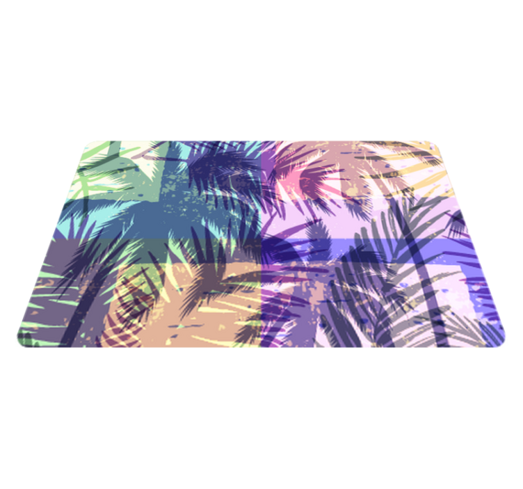 Cvetlična vinilna preproga retro palm vzorec - TenStickers