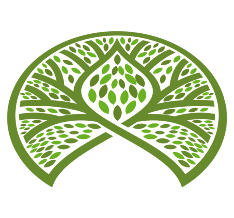 Cvetlična vinilna preproga simbol narave z listjem - TenStickers