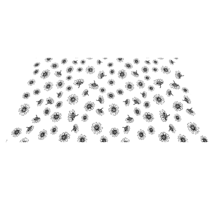 Cvetlična vinilna preproga set obrisov marjetic - TenStickers