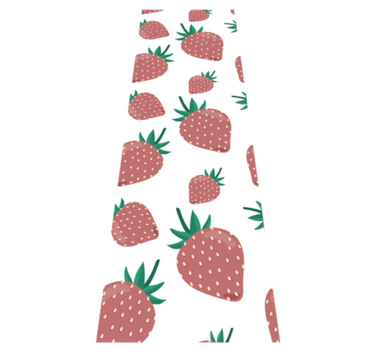 Vinilna preproga za kuhinjo z barvitim ročno pisanjem jagod - TenStickers