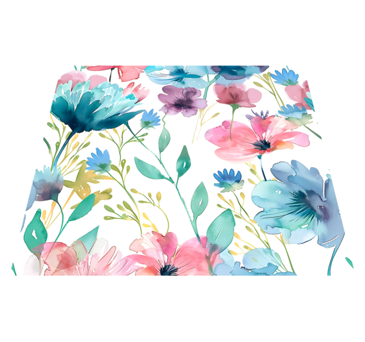 Cvetlična vinilna preproga poletne divje rože - TenStickers