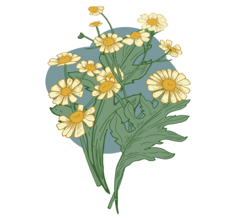 Cvetlična vinilna preproga Živahna cvetna kompozicija - TenStickers