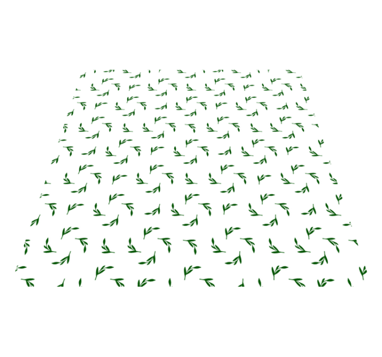 Cvetlična vinilna preproga ilustracija rastlinskih listov - TenStickers