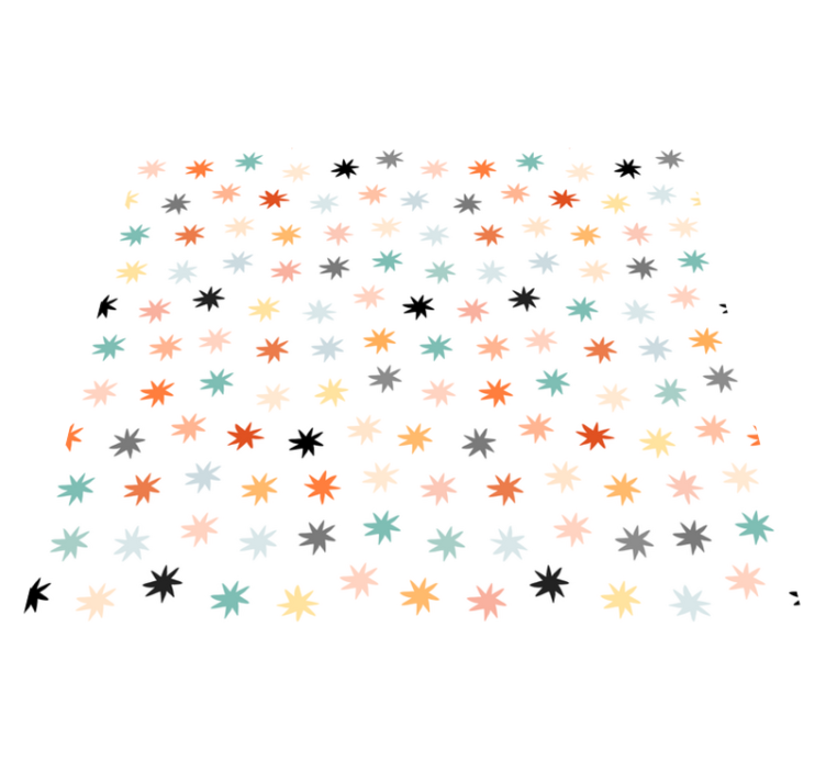 Vinilna preproga s zvezdami geometrijski vzorec zvezd - TenStickers