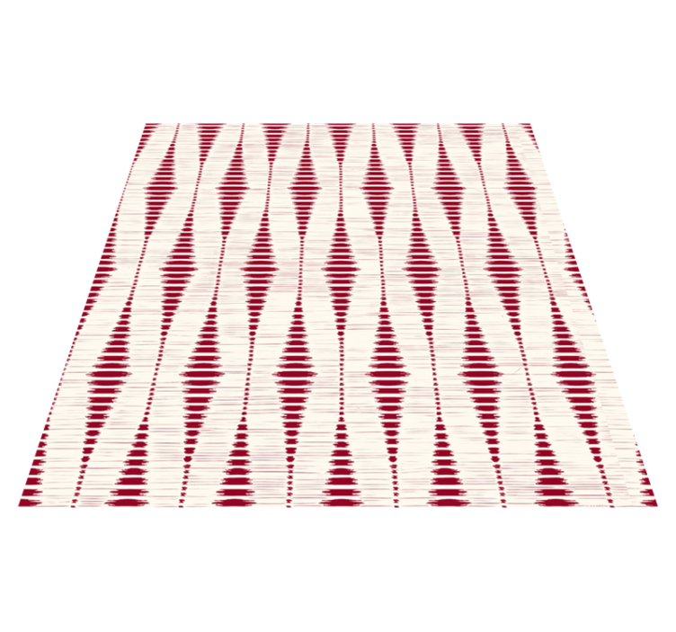 Vinilne preproge z geometrijskimi vzorci rdeči ikat - TenStickers