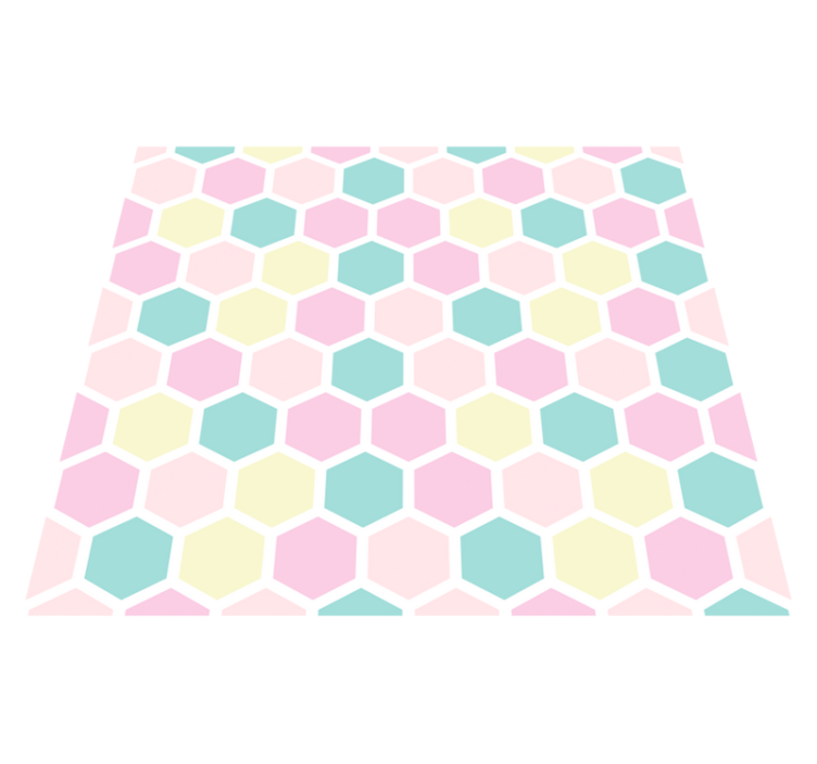 Vinilne preproge z geometrijskimi vzorci v pastelnih barvah - TenStickers