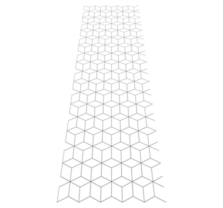 Vinilne preproge z geometrijskimi vzorci kockasti vzorci - TenStickers