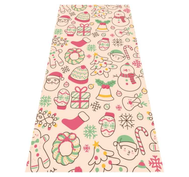 Božična vinilna preproga božične luči - TenStickers